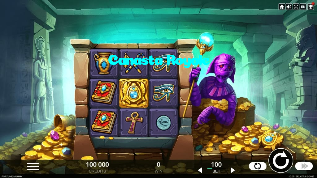 available types of Canasta Royale bet including pre-match live express and system bets